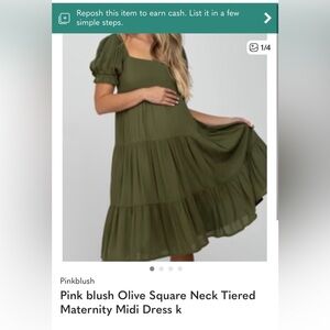Pinkblush Olive Midi Dress